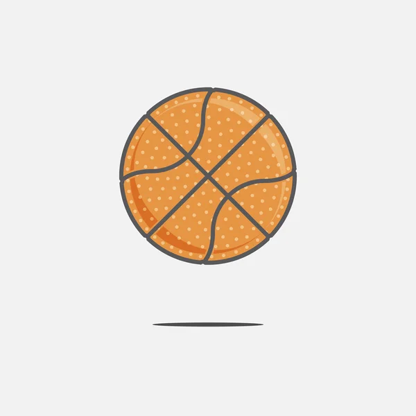 Balle de basket colorée — Image vectorielle