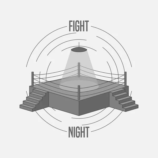 Boxing Ring vector Logo — Stock Vector