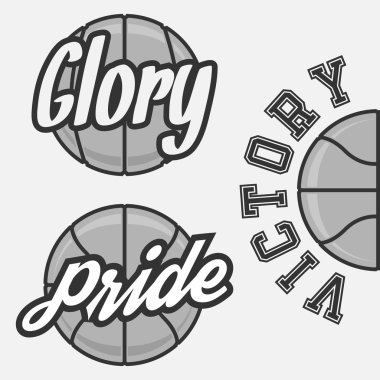 Basketbol takım logoları kümesi