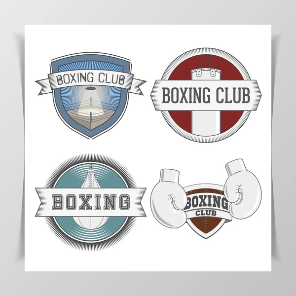 Conjunto de elementos de design de boxe — Fotografia de Stock