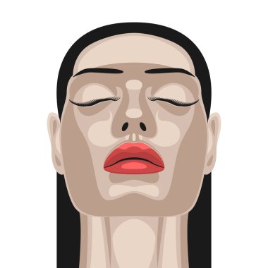 Güzellik kadını sağlıklı beyaz deri ile