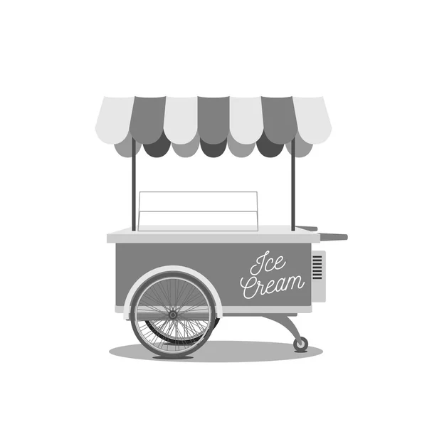 Carrello gelato vintage — Vettoriale Stock