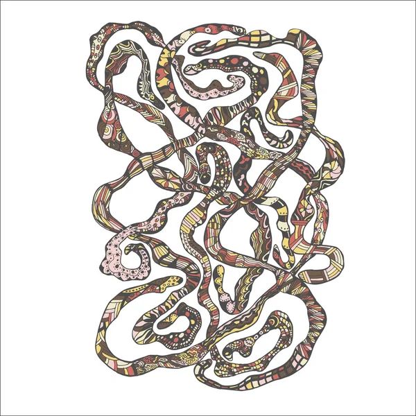 Hand drawn Doodle Worms — Stock Illustration Hand drawn Doodle Worms Royalty Free Stock Vectors