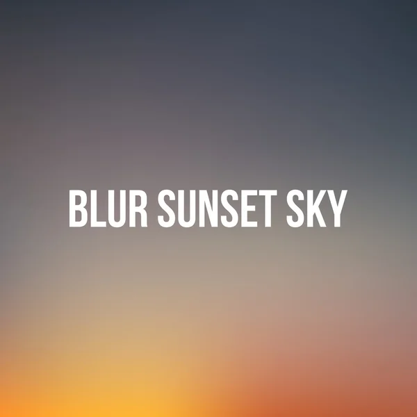 Realistiska suddiga solnedgången eller Sunrise Sky — Stock vektor