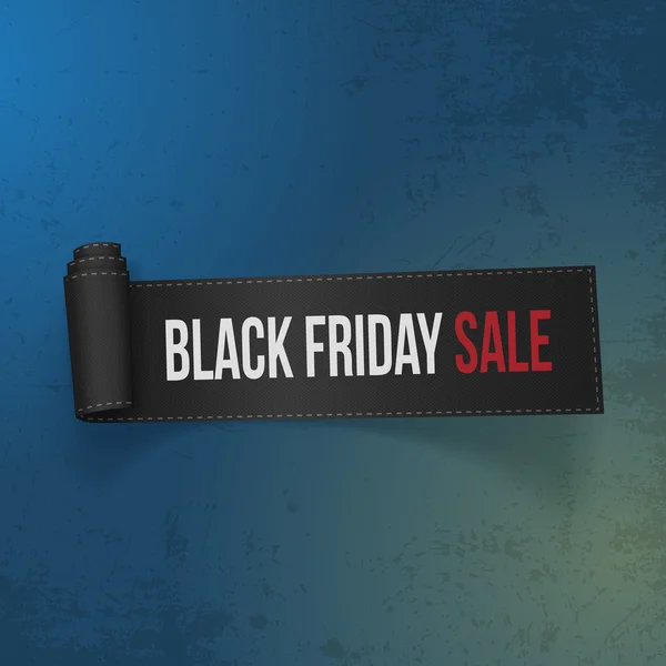 Black Friday Sale realistic Paper Ribbon — Stock Photo, Image