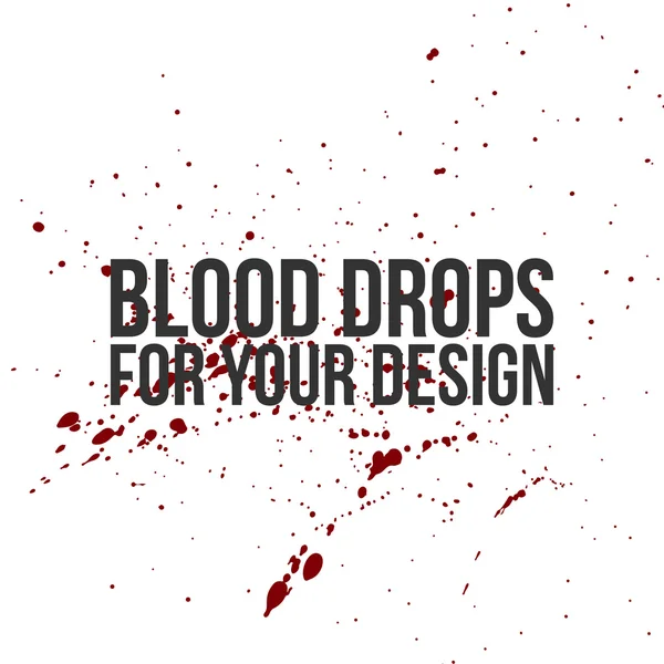 Gotas de sangre Textura. Fondo de salpicadura vectorial — Archivo Imágenes Vectoriales