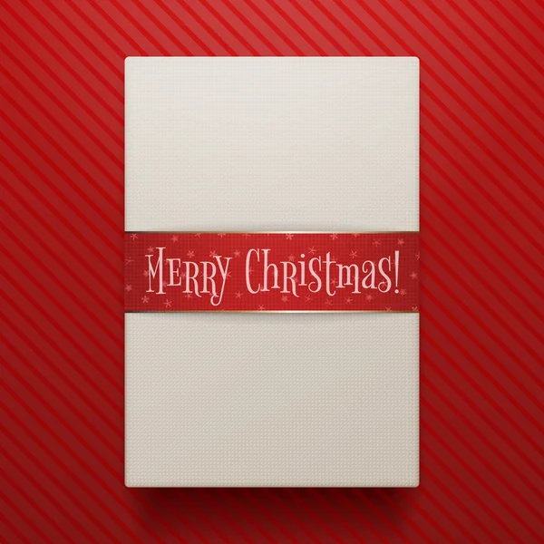 Natale realistico carta regalo Box Template — Foto Stock