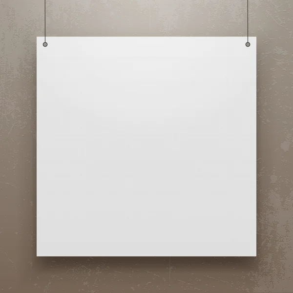 Gerçekçi kağıt levha Meydanı Mockup