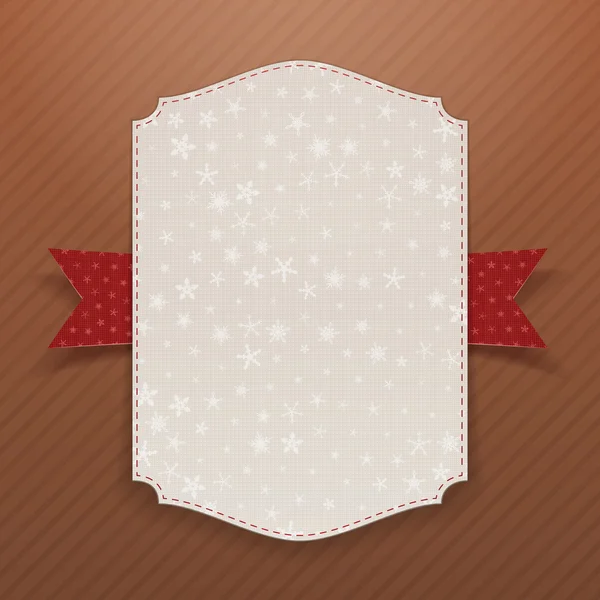 Boże Narodzenie realistyczne duży biały szablon transparent — Zdjęcie stockowe