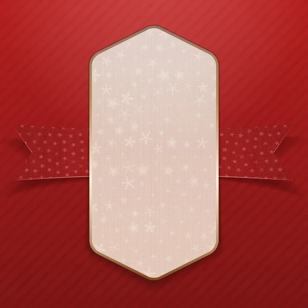 Christmas white big Poster with Snowflakes — Stock Photo, Image