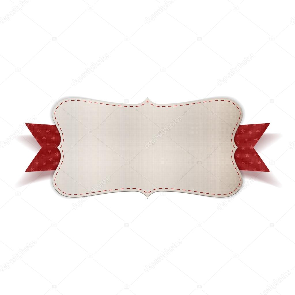 Christmas realistic paper Label Template Stock Illustration by Christmas realistic paper Label Template Stock Illustration by