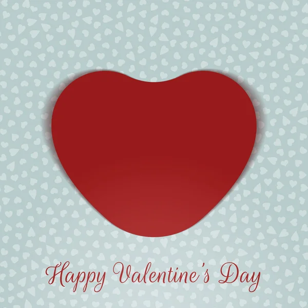 День Святого Валентина реалістичні червоні картки серця — стоковий вектор