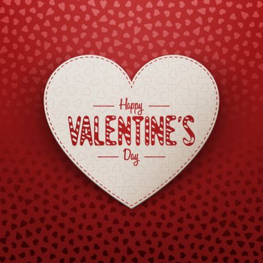 Sevgililer günü kartı kağıt tebrik gerçekçi