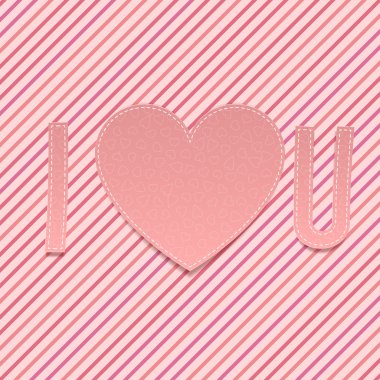 Sevgililer günü kağıt U seviyorum kısaltma