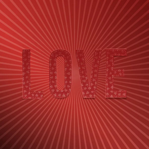 Libro rojo del Día de San Valentín Word Love for Your Design — Vector de stock