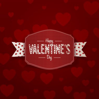 Küçük gerçekçi Sevgililer günü afiş metin ile