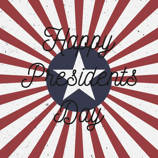 Happy Presidents Day USA fond coloré — Image vectorielle