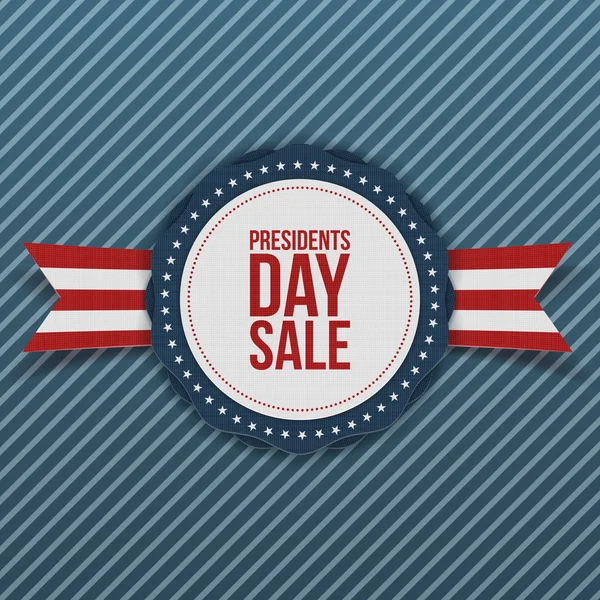 Presidents Day Sale white and blue Banner — Stock Vector