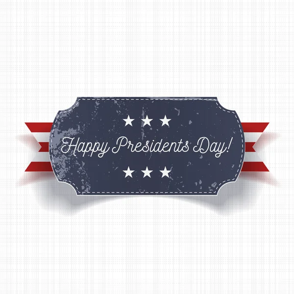 Happy Presidents Day grand modèle réaliste de bannière — Image vectorielle