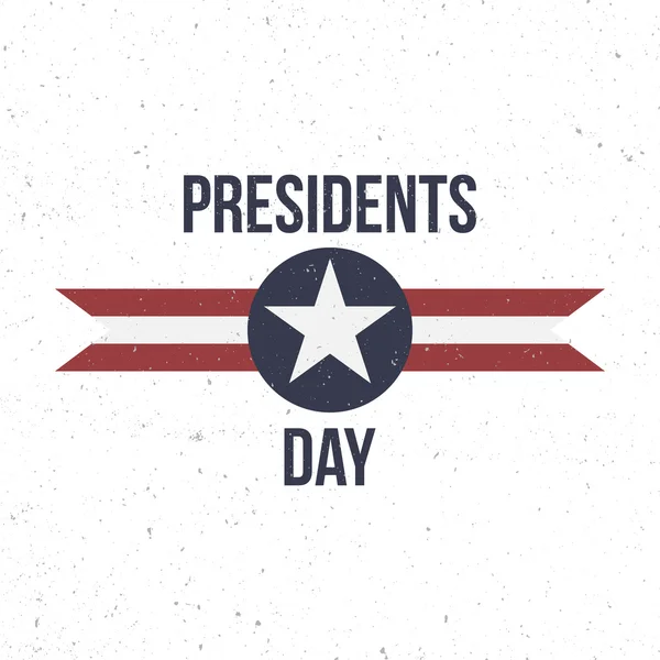 Día de los Presidentes vector etiqueta con texto — Archivo Imágenes Vectoriales