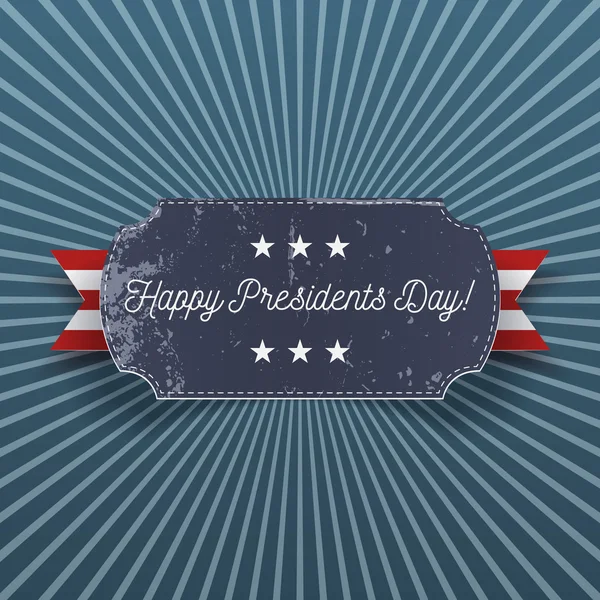 Щасливий день президентів великий реалістичні листівку — стоковий вектор
