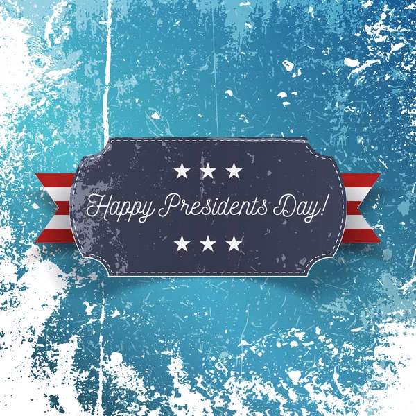 Carte de vœux réaliste Happy Presidents Day — Image vectorielle