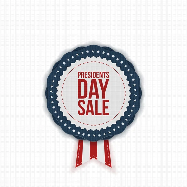 Presidents Day Sale american Label with Ribbon — Stock Vector