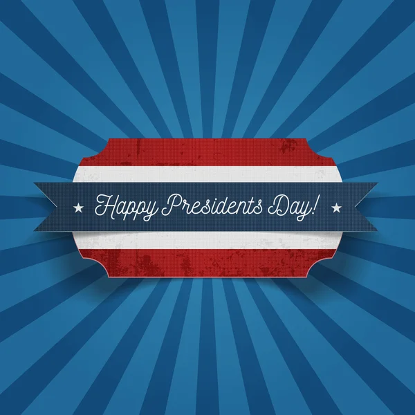 Happy Presidents Day greeting Card Template — Stock Vector