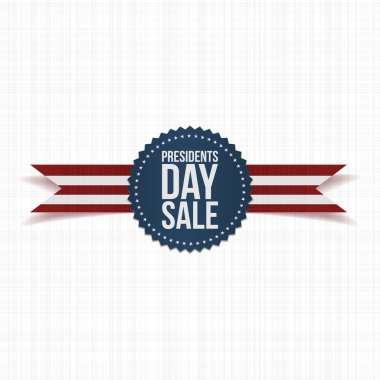 Blue Emblem with Presidents Day Sale Text