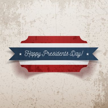 Banner Template with Happy Presidents Day Text