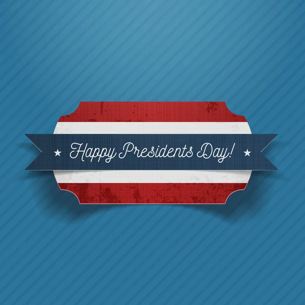 Happy Presidents Day realistic patriotic Banner — стоковий вектор