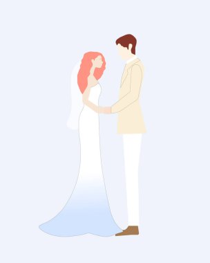 Gençler evlenecek, vektör çizelgesi.