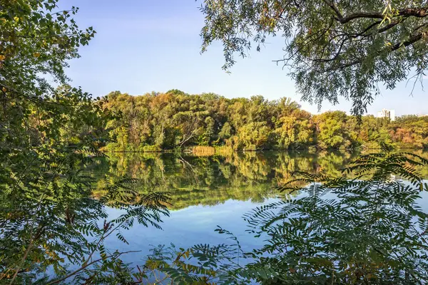 Höstmorgon Dnepropetrovsk Dnipro Stad Dnepropetrovsk Ukraina — Stockfoto