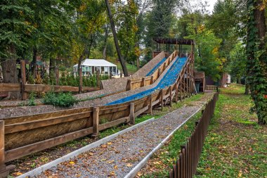Park Green, sonbahar zamanı, Dnipro şehri (Dnepropetrovsk), Ukrayna