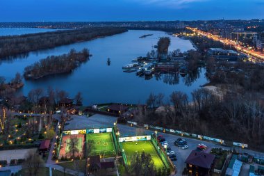 Akşam Dinamiği, Bartolomeo En İyi Nehir Tatil Köyü, Dnipro Şehri, Ukrayna 