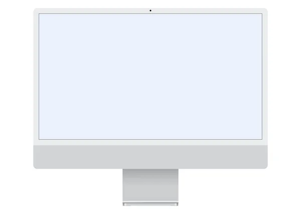 Dispositivo Apple Imac 2021 Prata Ilustração Vetorial Editorial —  Vetores de Stock
