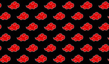 Akatsuki kırmızı bulutları arkaplan