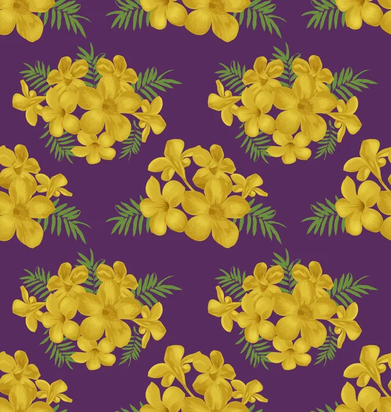 Motif floral sans couture — Image vectorielle