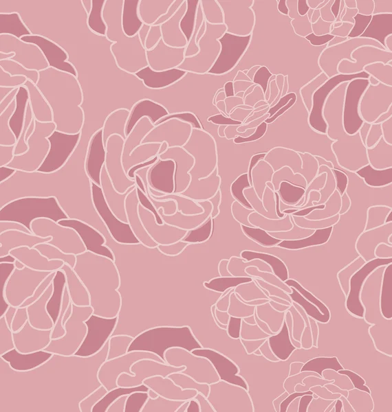 Motif floral sans couture — Image vectorielle