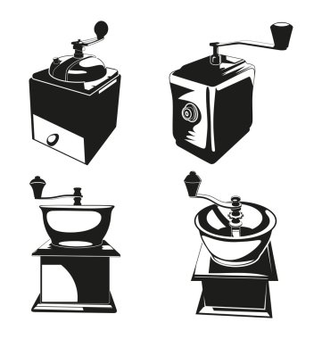 siluet Kahve değirmeni