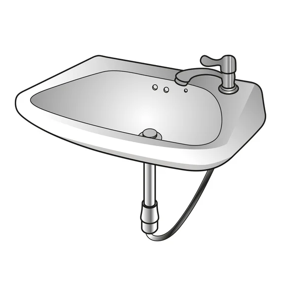 Ilustracion: lavabo | Ilustración de lavabo — Vector de stock