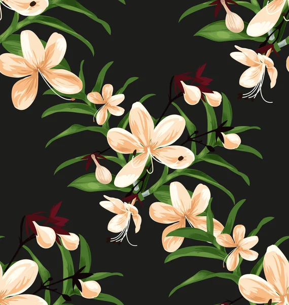 Patrón sin costura floral — Vector de stock