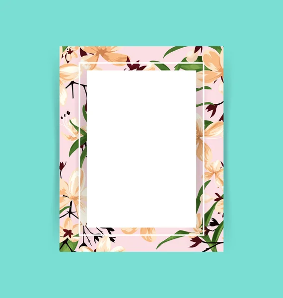 Carte de vœux floral — Image vectorielle