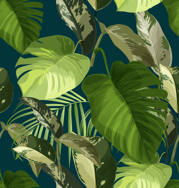 Tropical leaf pattern