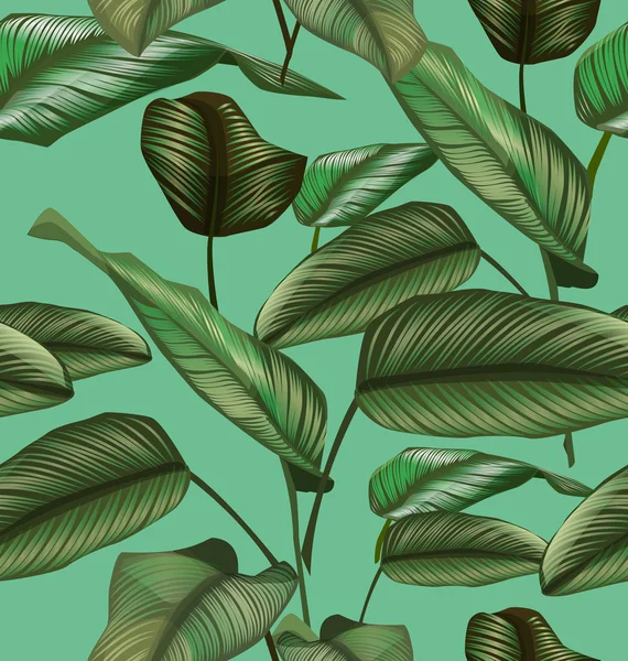 잎 원활한 패턴 — 스톡 벡터