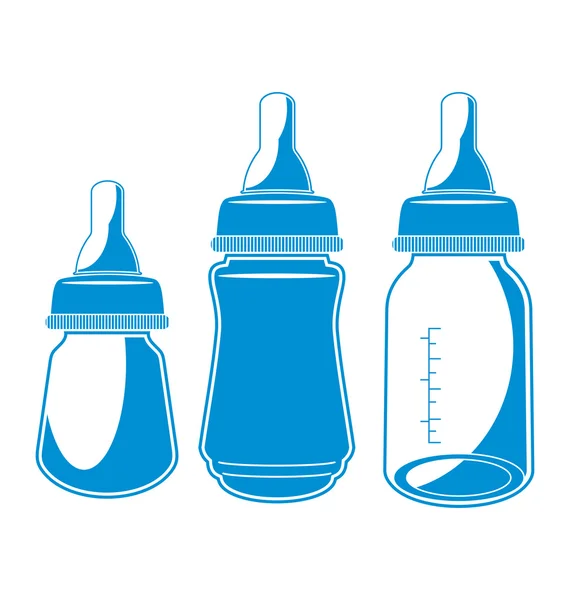 Baby milk bottle — Stock Vector