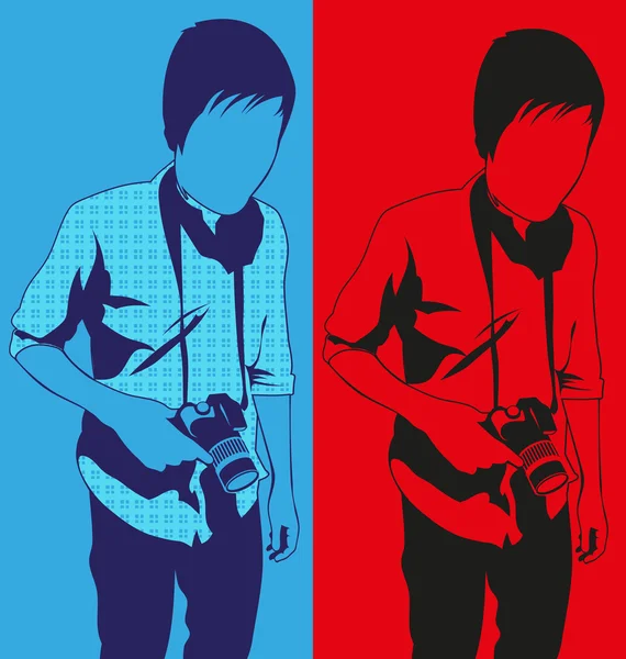 Photoghraper — 图库矢量图片