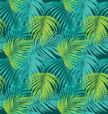 palm leaf pattern clipart