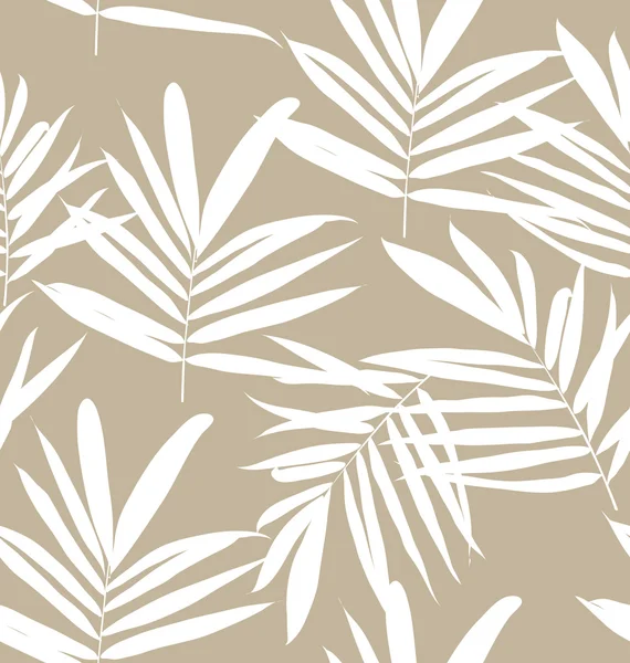 Modello di foglie tropicali — Vettoriale Stock