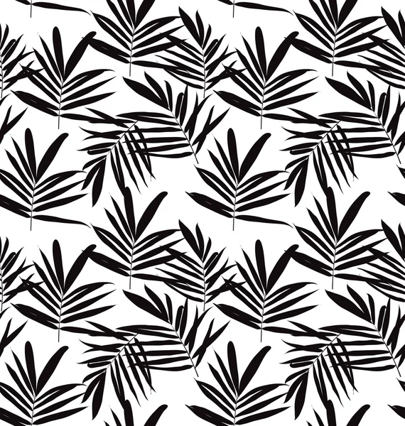 Tropical leaves pattern — Stock Vector